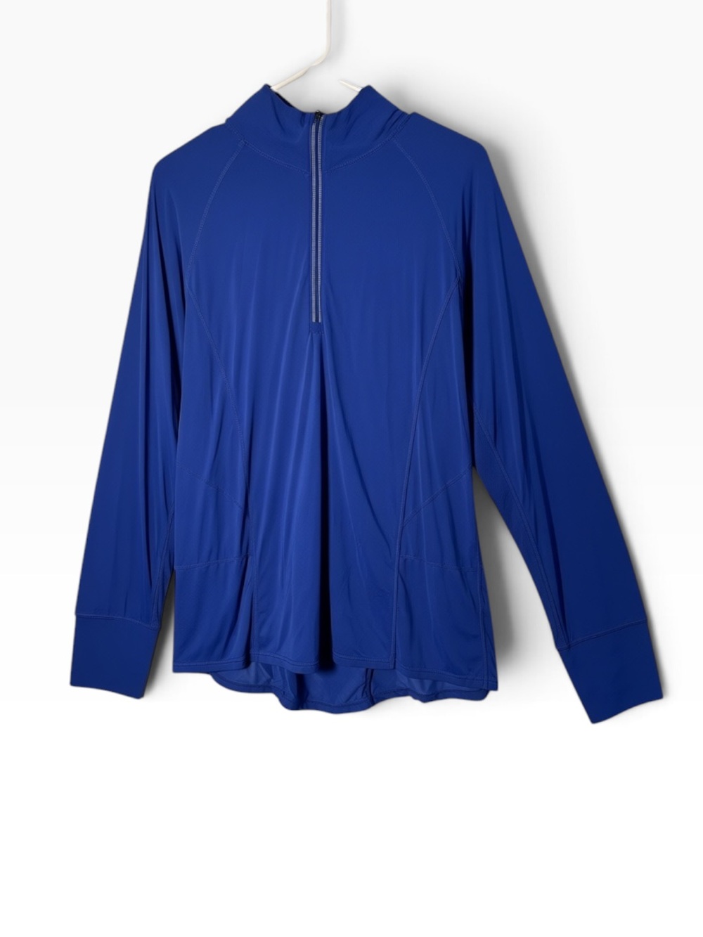 Tangerine Royal Blue Performance Zip-Up Top